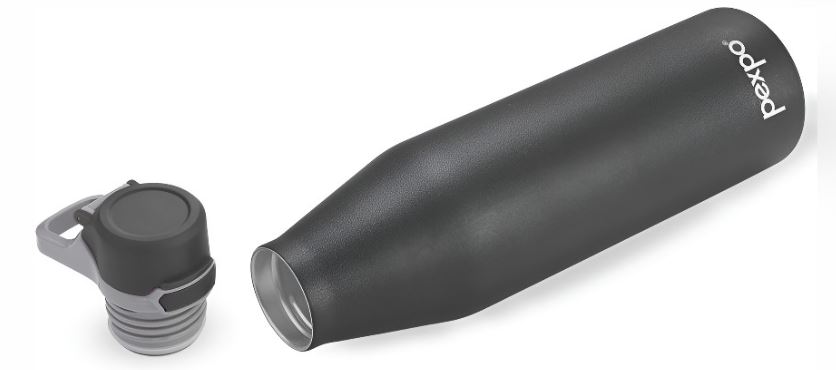 Pexpo Lotto Black Stainless Steel Flask