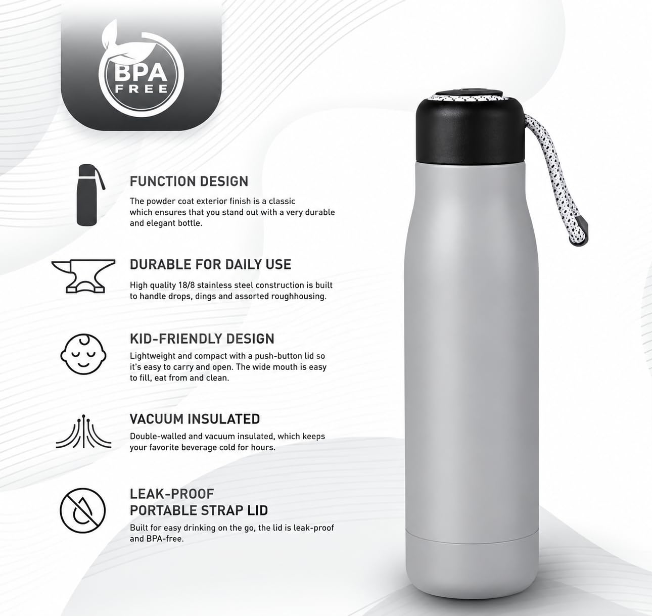 Beta Stainless Steel Water Bottle