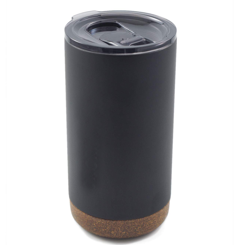 Double Wall Stainless Steel Mug with Cork Coaster