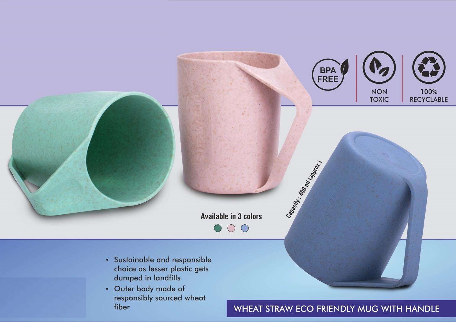 Astra Wheat Straw Eco Friendly Coffee Mug