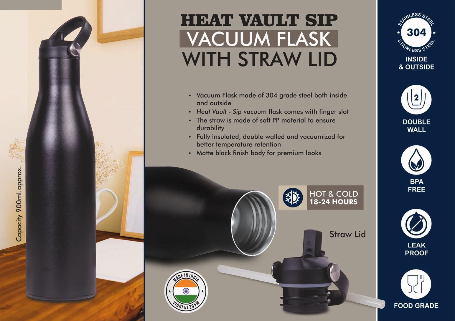 HeatVault SIP Vacuum Flask