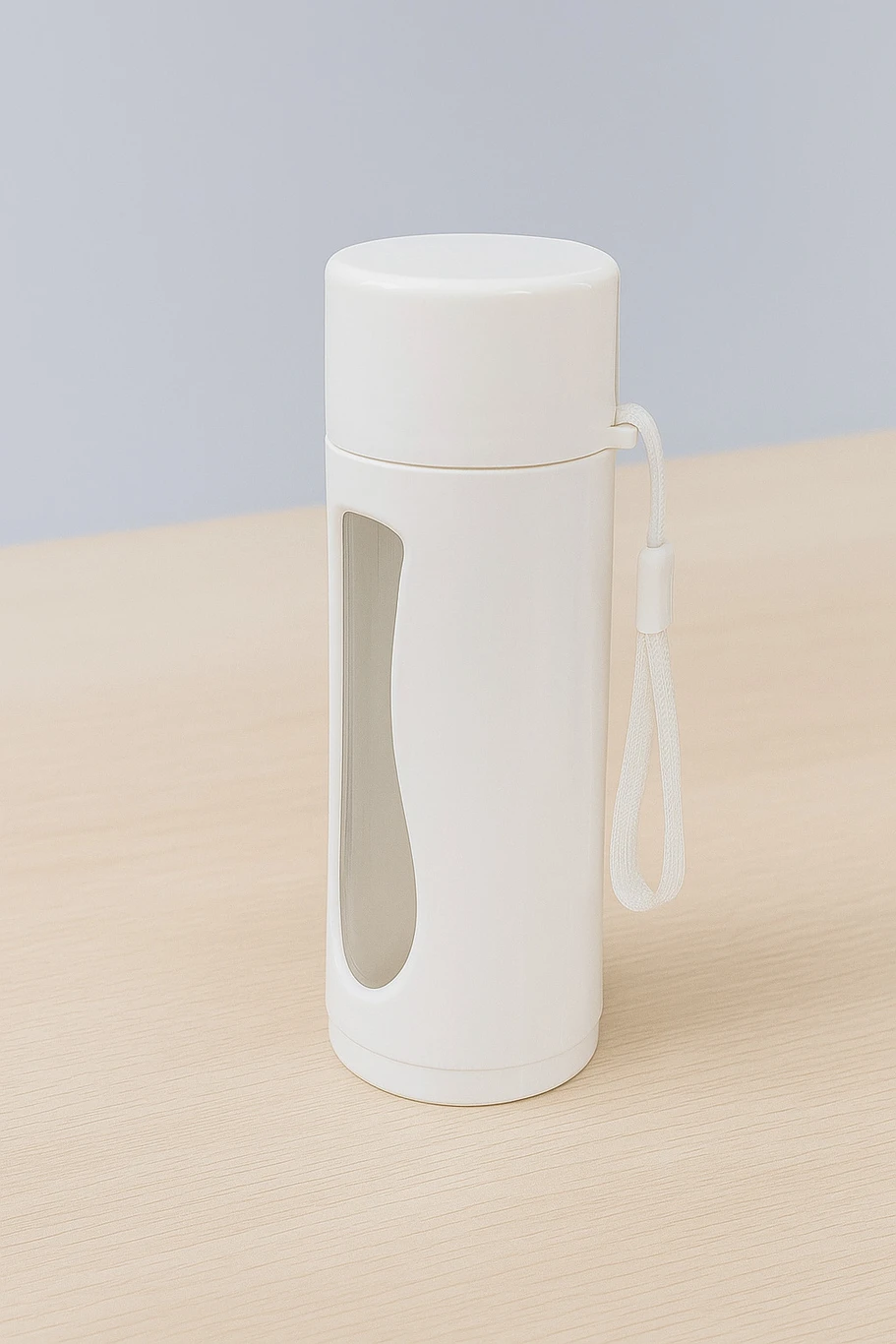 Glass Bottle With Outer Plastic Body