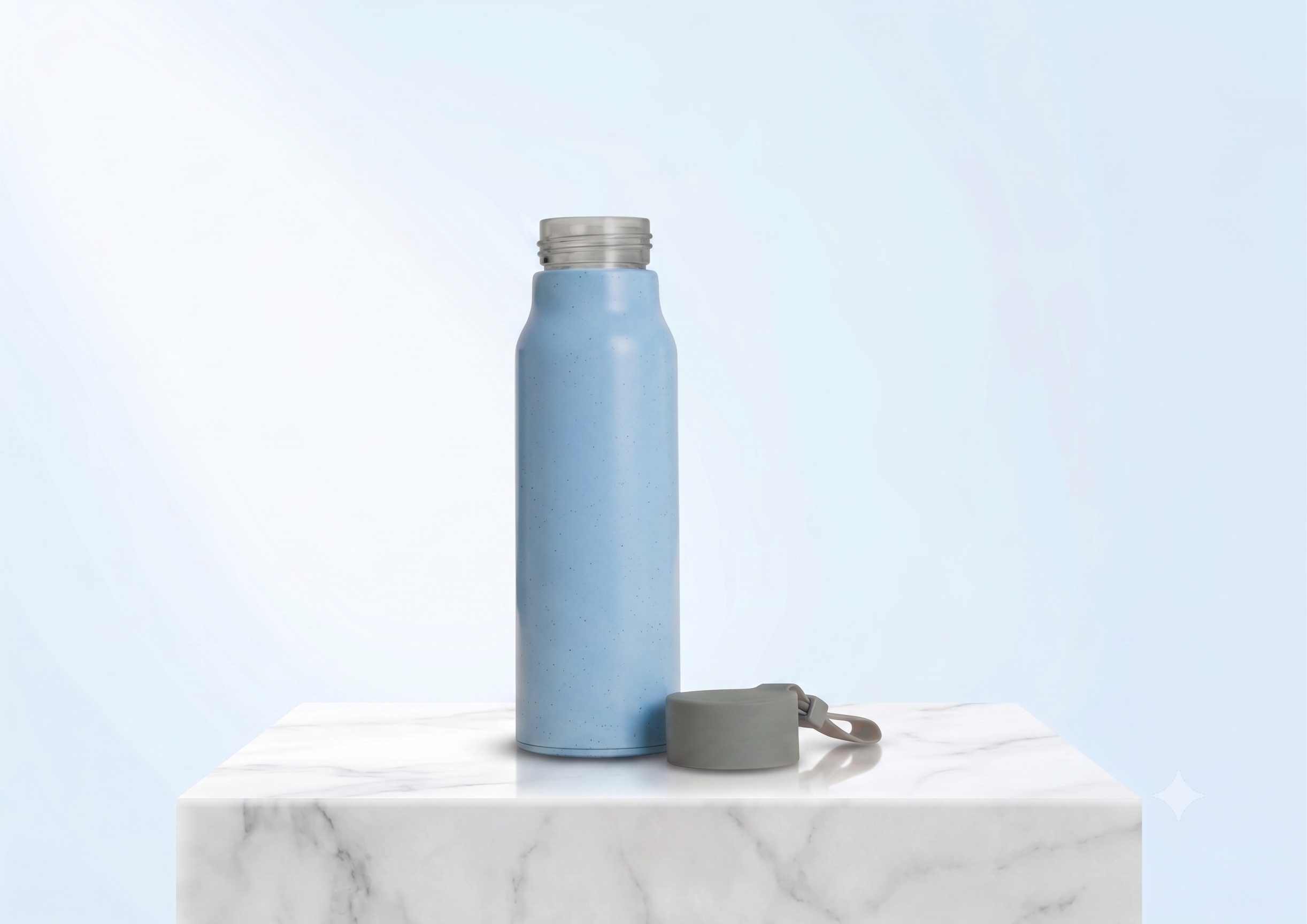 Astra Eco Glass Bottle with Wheat Straw Body