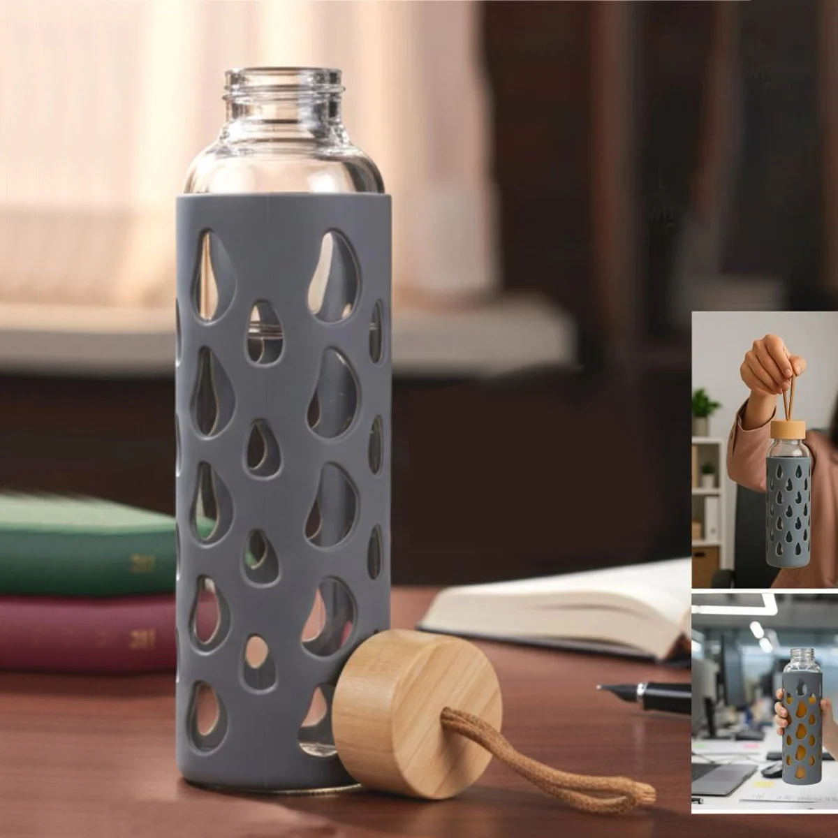 Borosilicate Glass Water Bottle With Sleeve