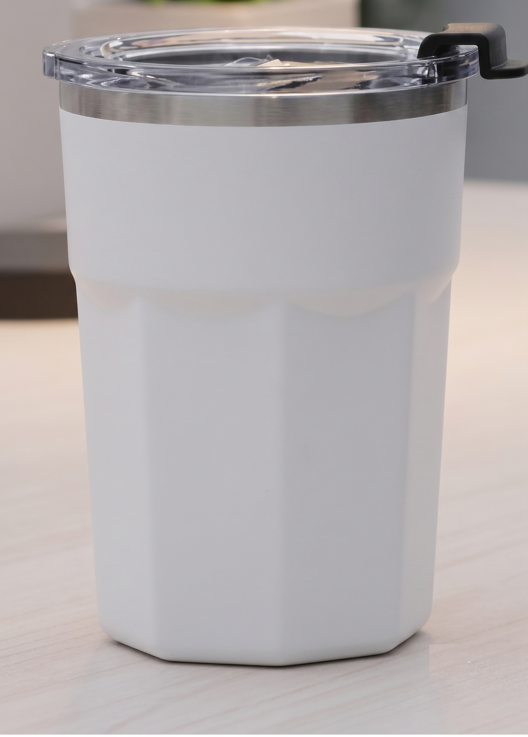 Stainless Steel Mug with Flip Top Lid