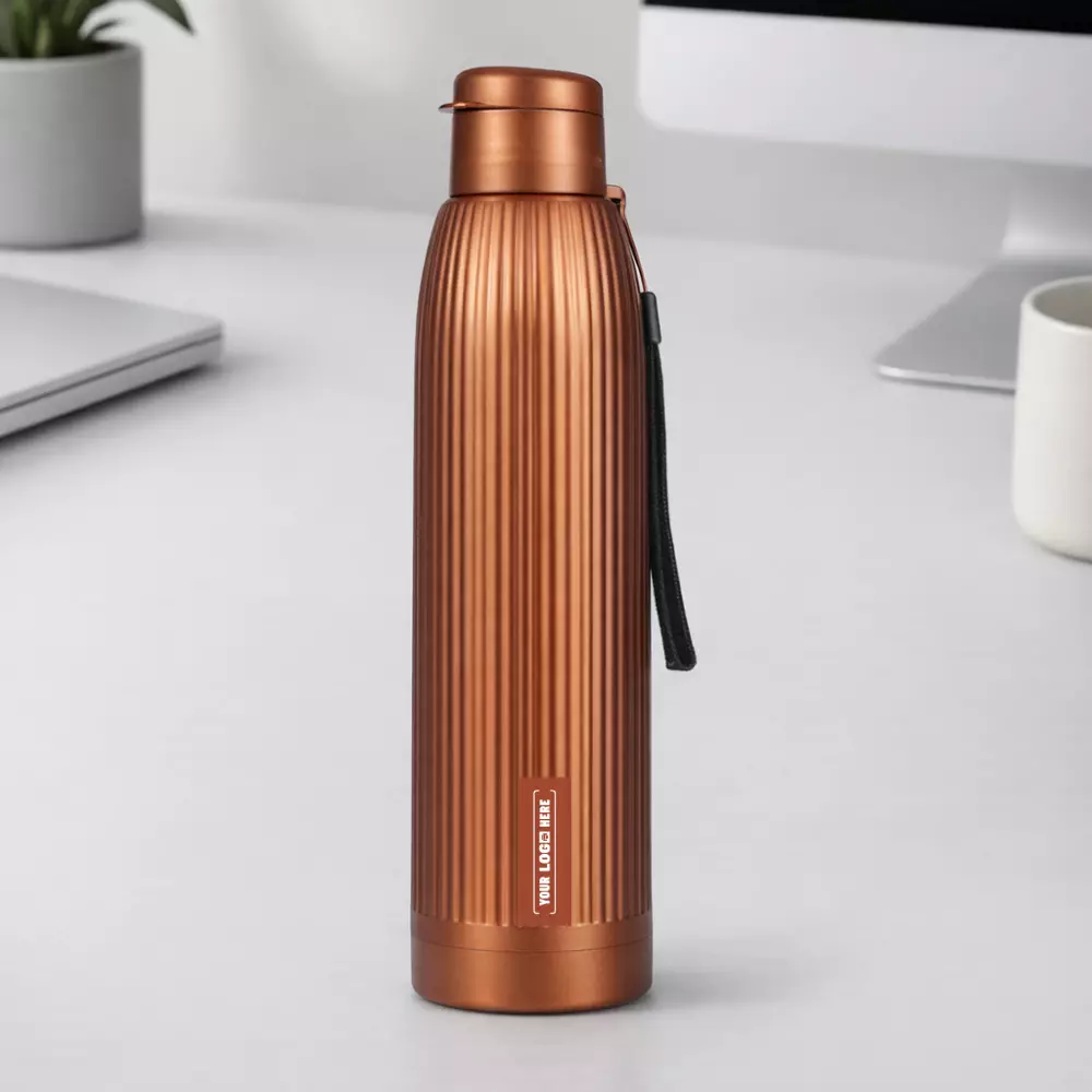 Insulated Copper Bottle With Flip Top Lid