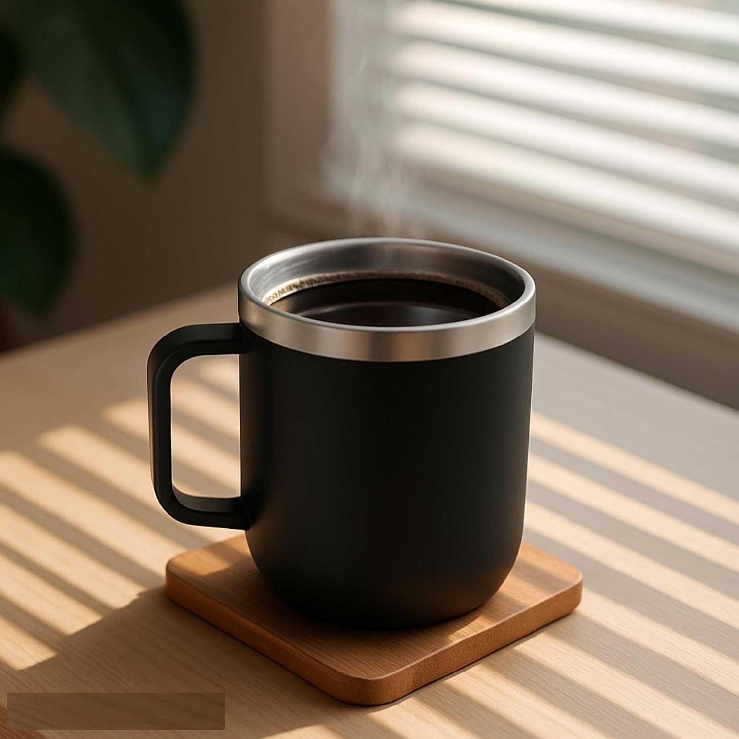 Astra Stainless Steel Coffee Mug With Handle