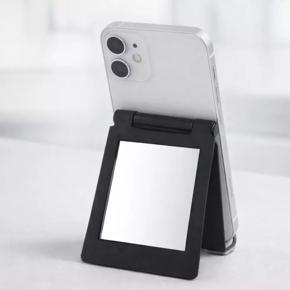 Mini Folding Mobile and Tablet Stand with Mirror