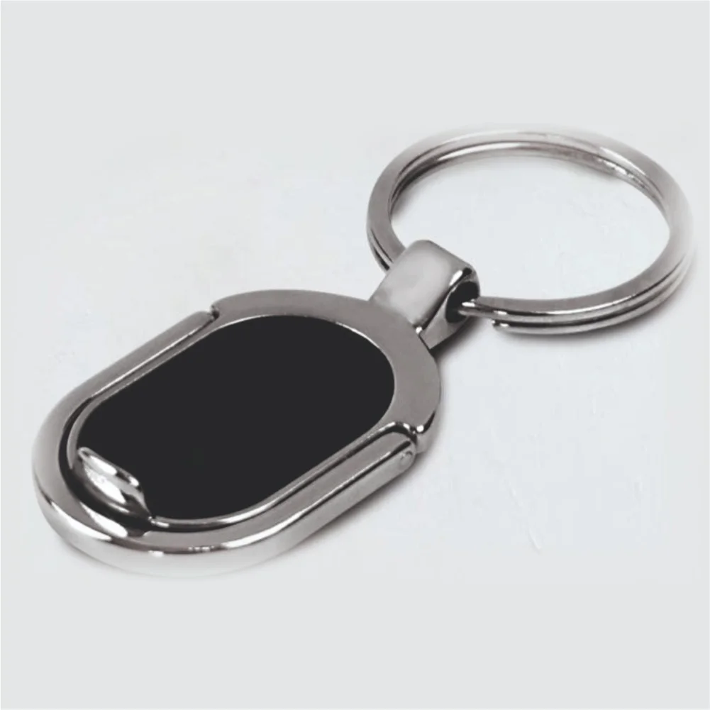Oval Keychain with Phone Stand