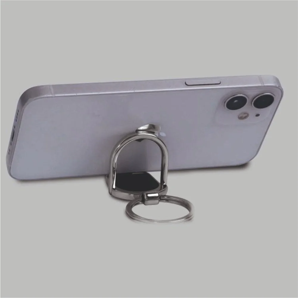 Oval Keychain with Phone Stand