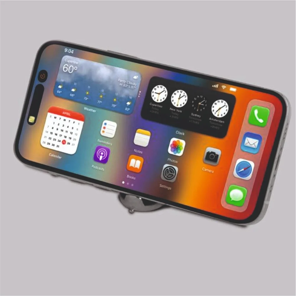 Oval Keychain with Phone Stand