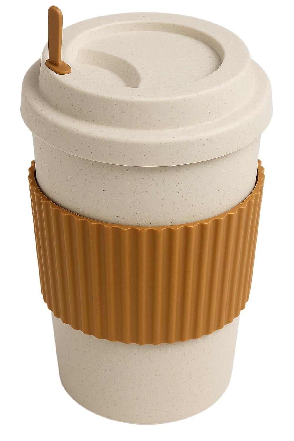 Wheat Straw Reusable Travel Coffee Mug with Lid