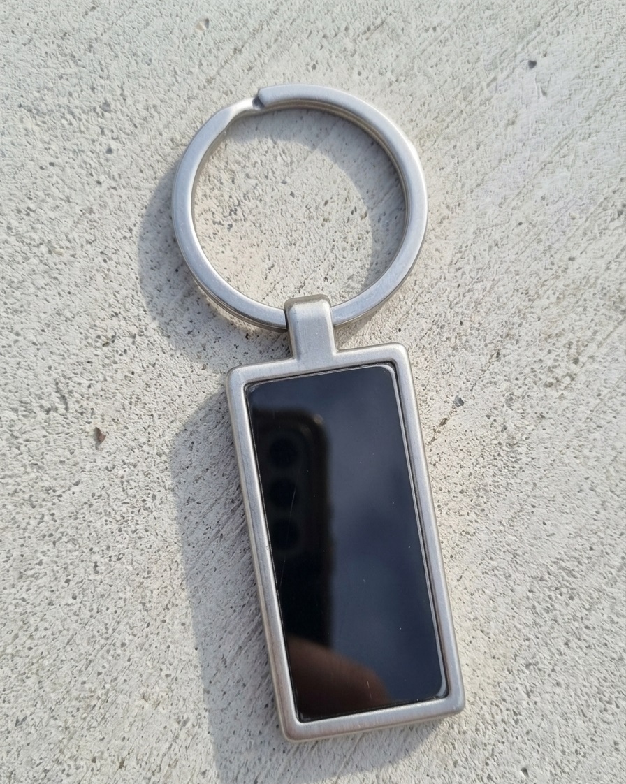 Premium Metal Black Keychain