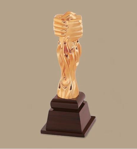 Premium Gold Handshake Corporate Recognition Award