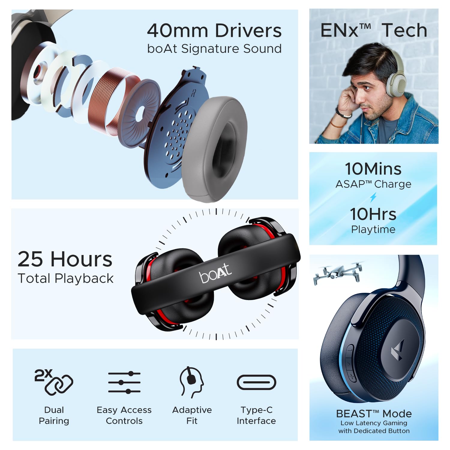 boAt Rockerz 425 Headphone