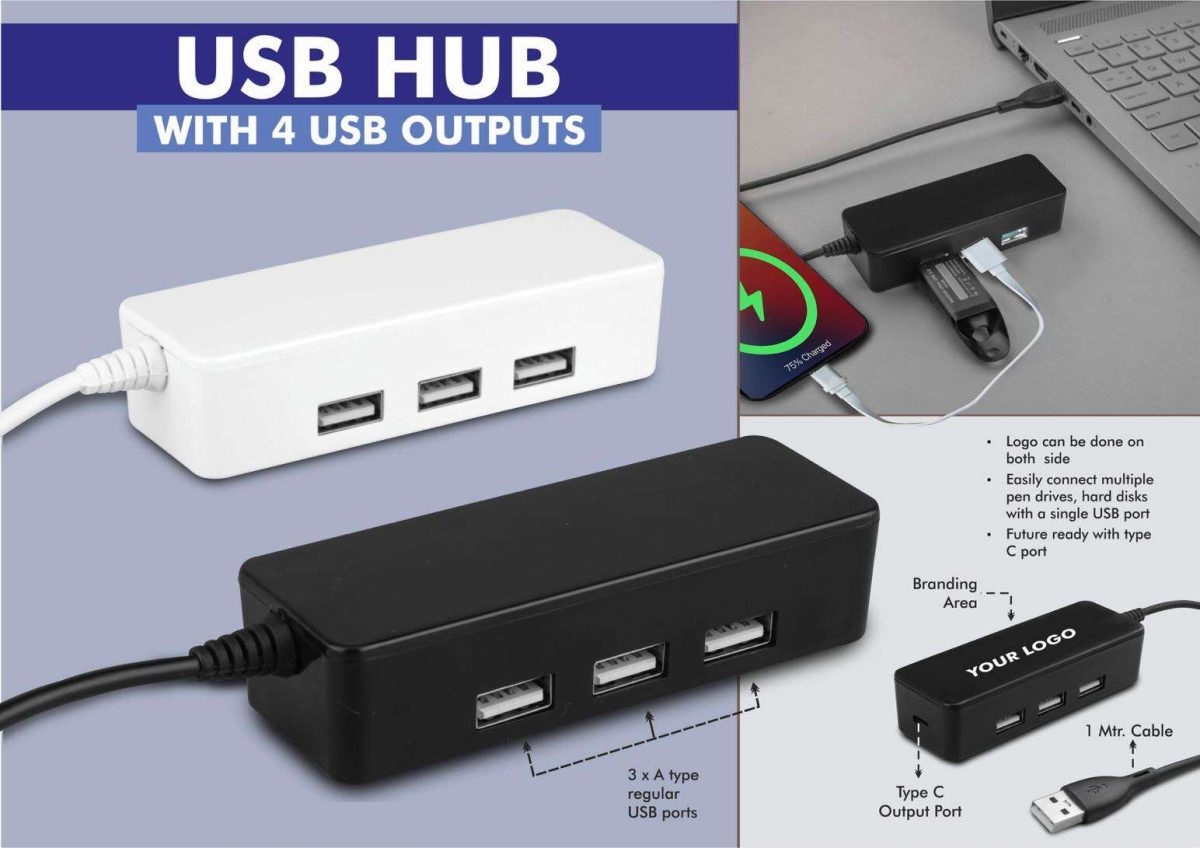 USB Hub With 4 USB Outputs