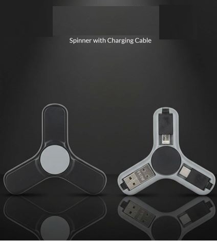 Spinner with Charging Cables