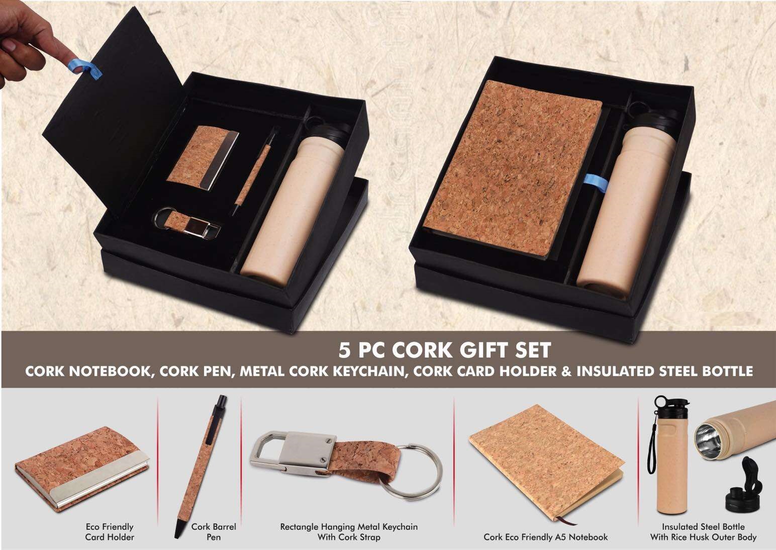Cork Gift Set-  5 Pc
