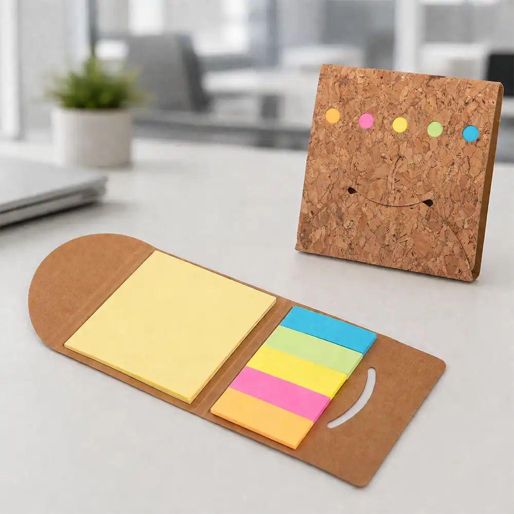 Smiley Cork Notepad