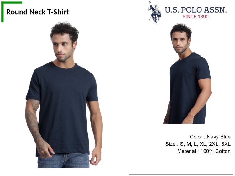 U.S. Polo Assn Cotton Round Neck T-Shirt